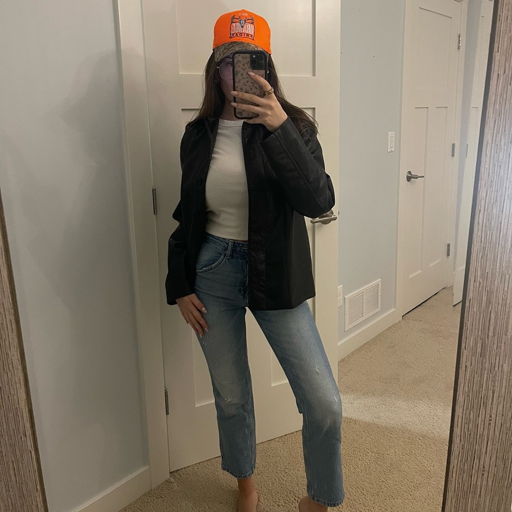 Aritzia Sunday Best leather jacket